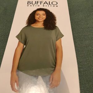 Buffalo David Bitton medium color sage, super soft lightweight.